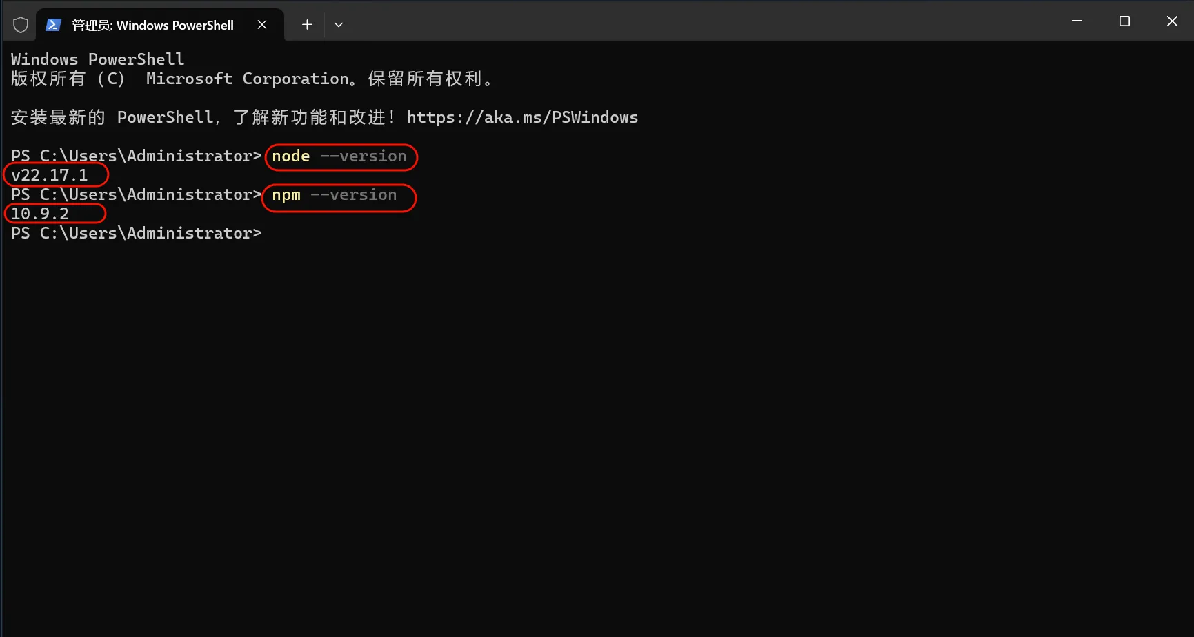 Windows 完成 Node.js 安装