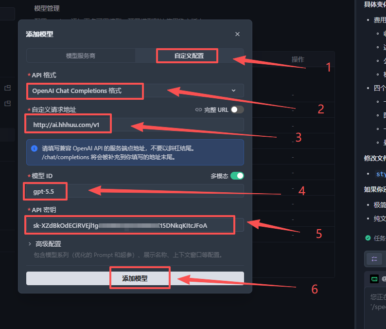 配置模型